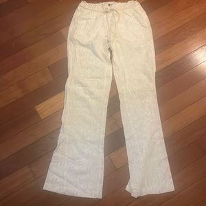Roxy patterned linen pants
